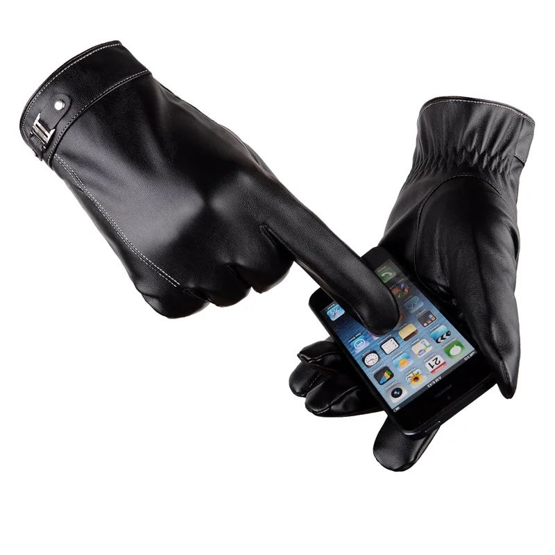Натуральная кожа мужские зимние сенсорные тактические перчатки из итальянской овчины модные наручные перчатки для вождения с сенсорным экраном