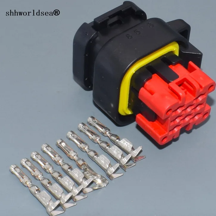 Shhworldsea 8 Pin 1 5 мм ECU женский водонепроницаемый автомобильный разъем 776286-1 с клеммами