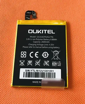 

Used Original Battery Batterie Batterij Bateria 2600mAh For Oukitel U13 MTK6753 Octa Core 5.5 Inch FHD