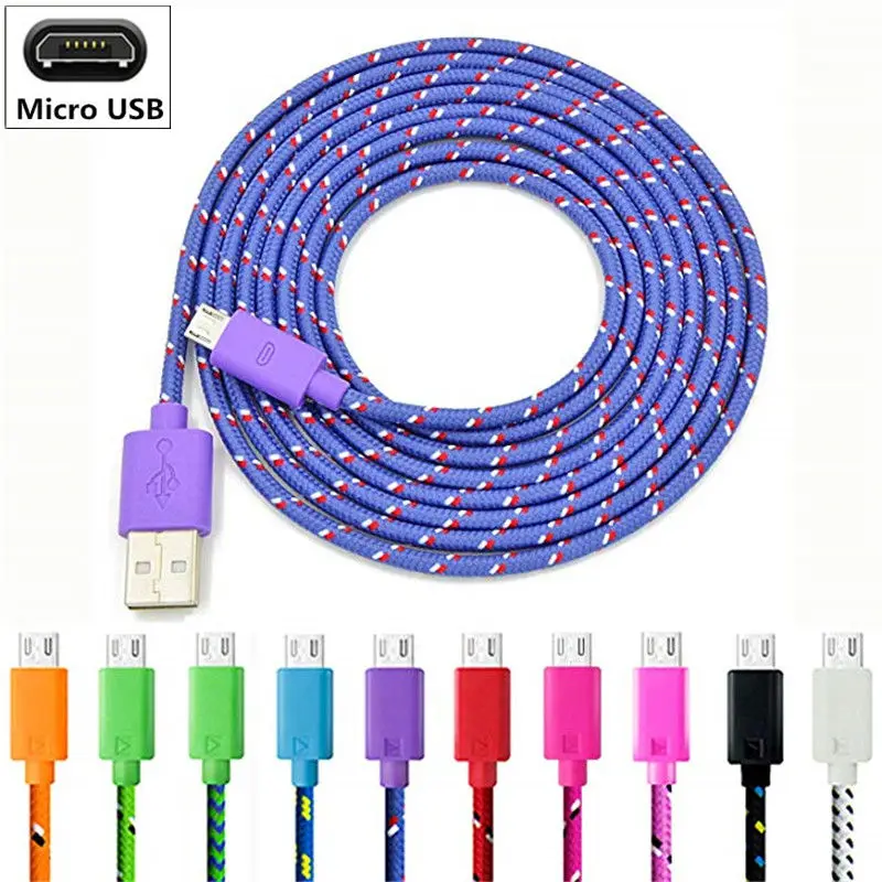 Металлический штекер нейлоновый Micro USB зарядный кабель для Nubia Z9 Mini Z11 V18 N3 провод