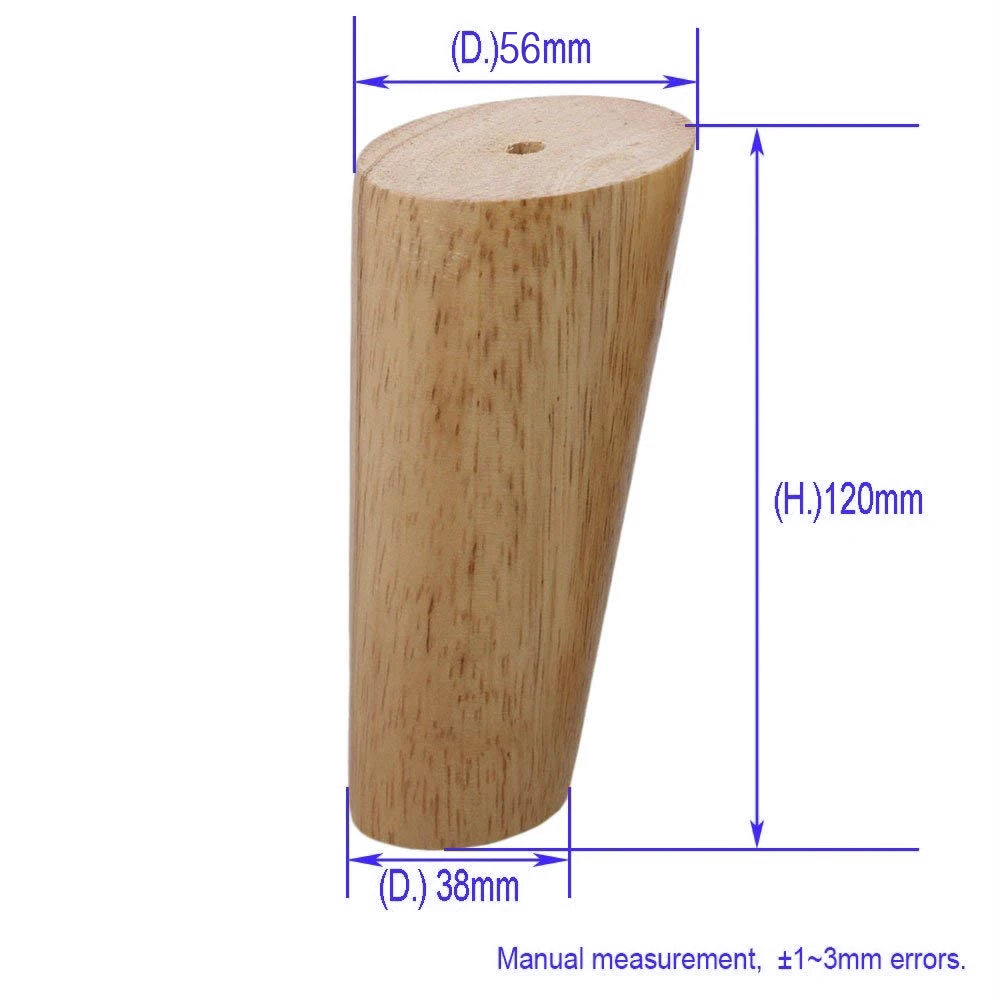 4 шт. дубовая древесина 120x58x38 мм мебельные ножки надежная диагональная сторона брекинг шкаф стол диван ножки железные прокладки винты