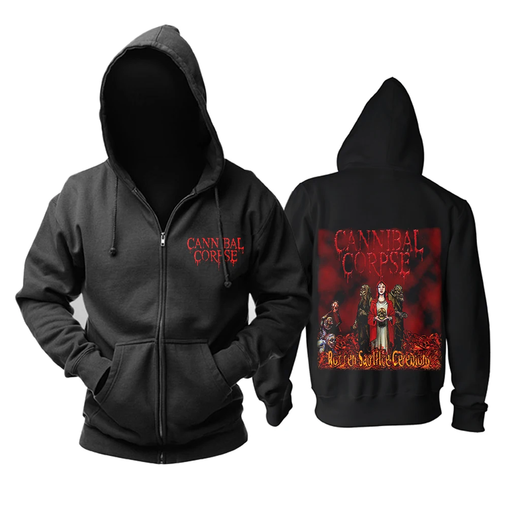 

Bloodhoof heavy metal Cannibal Corpse Device Death Metal man's new black HOODIE Asian Size
