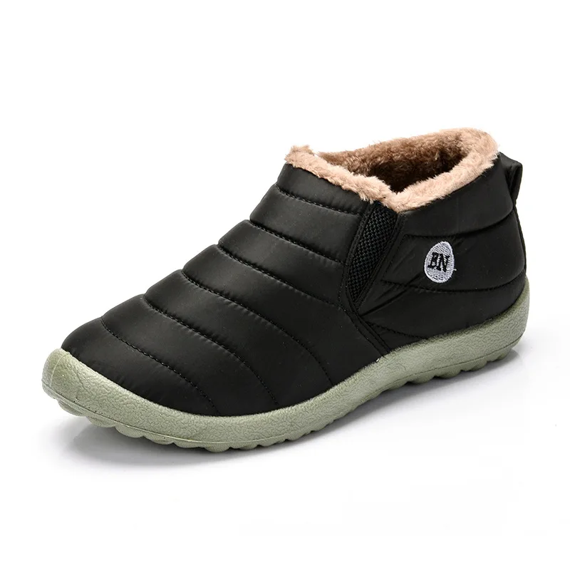 

Waterproof Women Winter Shoes Couple Unisex Snow Boots Warm Fur Inside Antiskid Bottom Keep Warm Mother Casual Boots Size35-44