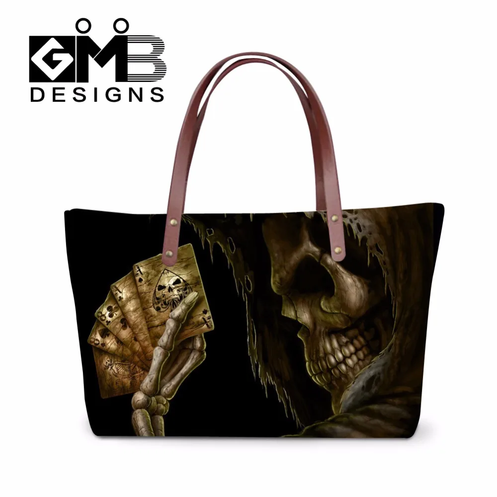 Cool Skull Shoulder Bags for Women, Large Tote Bags for Girls,Trendy
