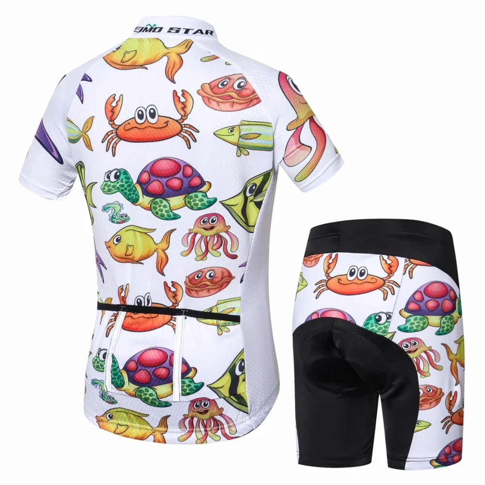 Summer Kids Cycling Set Bike Jersey Shorts suit Children Road Mountain MTB Bicycle Clothes Boys Maillot Ropa Ciclismo Top bottom