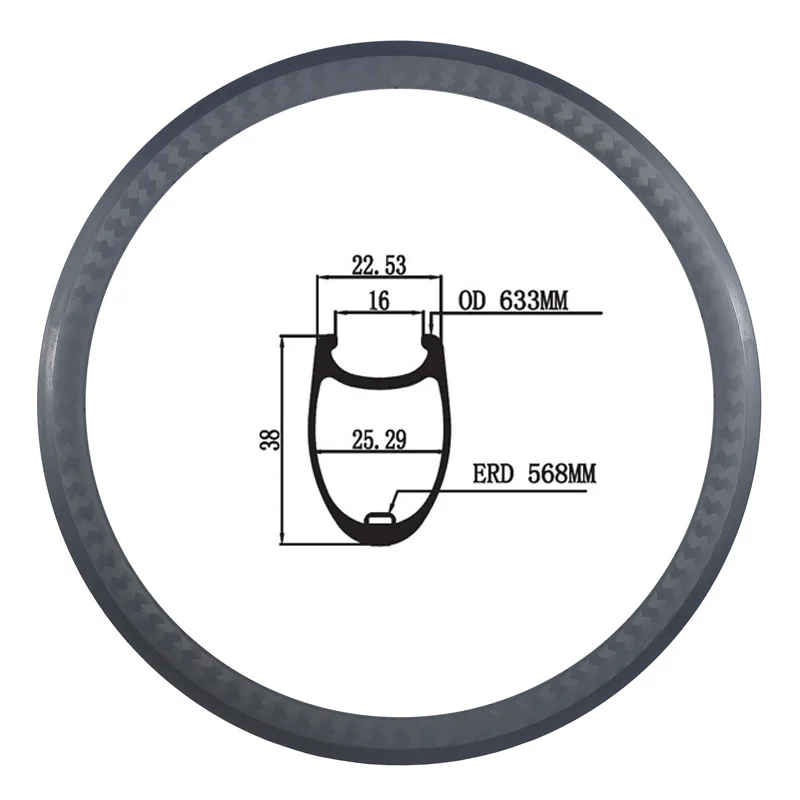700c 38 мм клинчер V тормоз карбоновый дорожный велосипед карбоновый обод outter ширина 23 мм базальтовая поверхность внутренняя ширина 16 мм 12 к саржа матовая