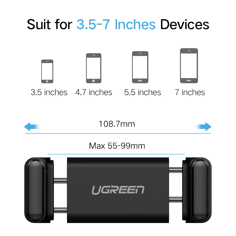 Ugreen автомобильный держатель мобильного телефона Подставка для IPhone X 8 7 Dashboard