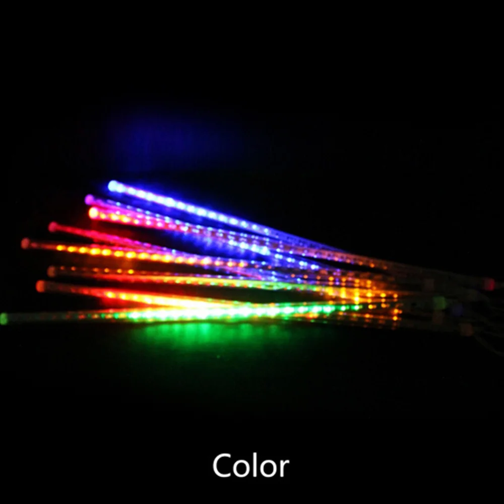 Led 30 cm 50 cm Meteor árbol de Navidad Garland Luces Navidad decorativas de Navidad al aire libre Luces de hadas de cuerdas
