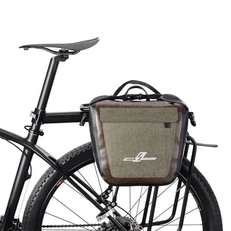 Flash Deal 19L Full Waterproof Bicycle Saddle Bag Road Mountain Bike Cycling Rear Rack Bag Luggage Pannier Rear Seat Shelf Bag Dropshipping 4