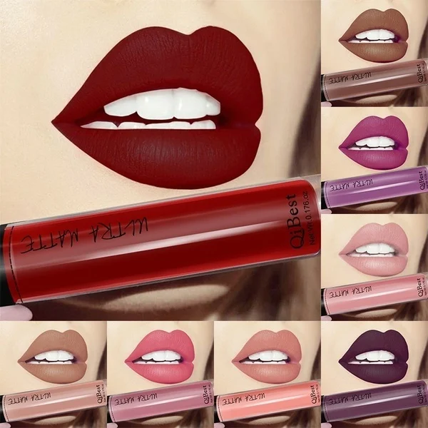 

Sexy Long Lasting Waterproof Ultra Matte Liquid Lipstick Moisturizer Velvet Lipstick Cosmetic Beauty Makeup