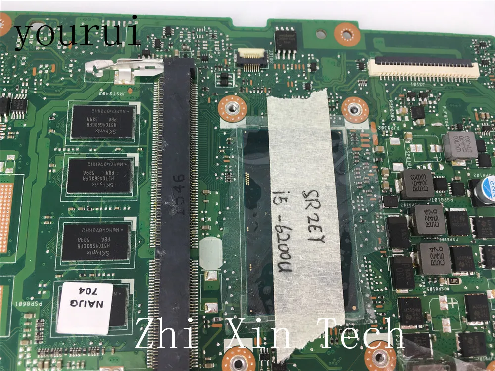  yourui X556UJ REV2.0 i5-6200u 4GB RAM DDR3 For ASUS X556UF X556UJ Motherboard laptop Mainboard Test