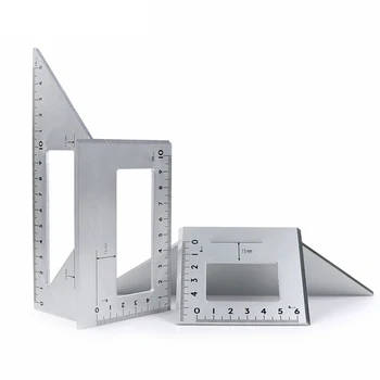 

1Pcs Woodworking Ruler Square Layout Miter Triangle Rafter 45 Degree 90 Degree Metric Gauge Measuring Tools Hand Tools