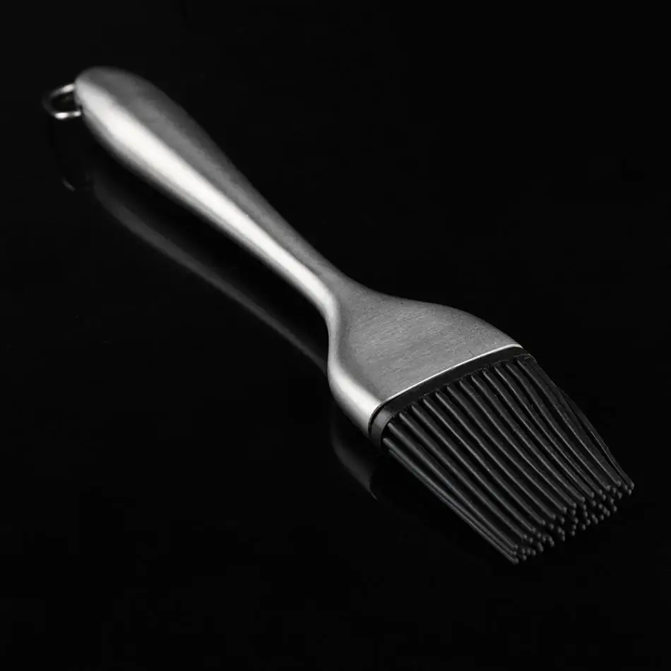 TOPINCN Kitchen Cooking Tools Stainless Steel BBQ Oil Brush Basting Pastry Cake Baking Brush