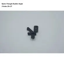 Rc zangão avião peças acessório KT ângulo do leme de nylon três 3 hole 20×27 10 pcs em um pacote