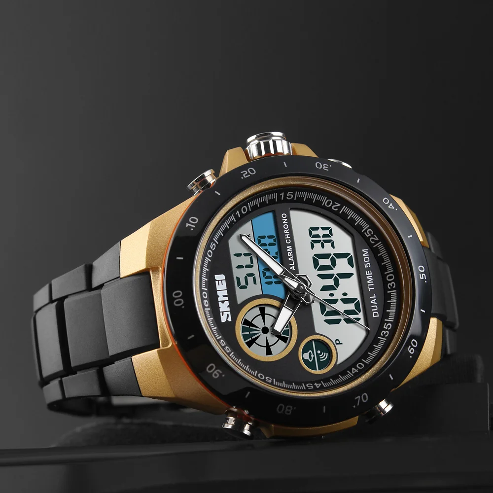 SKMEI 1429 Fashion Luxury Quartz Sport Watch Men Digital LED Men Watches Chrono Countdown Dual Time Waterproof Wristwatches SKMEI 1429 Fashion Luxury Quartz Sport Watch Men Digital LED Men Watches Chrono Countdown Dual Time Waterproof Wristwatches