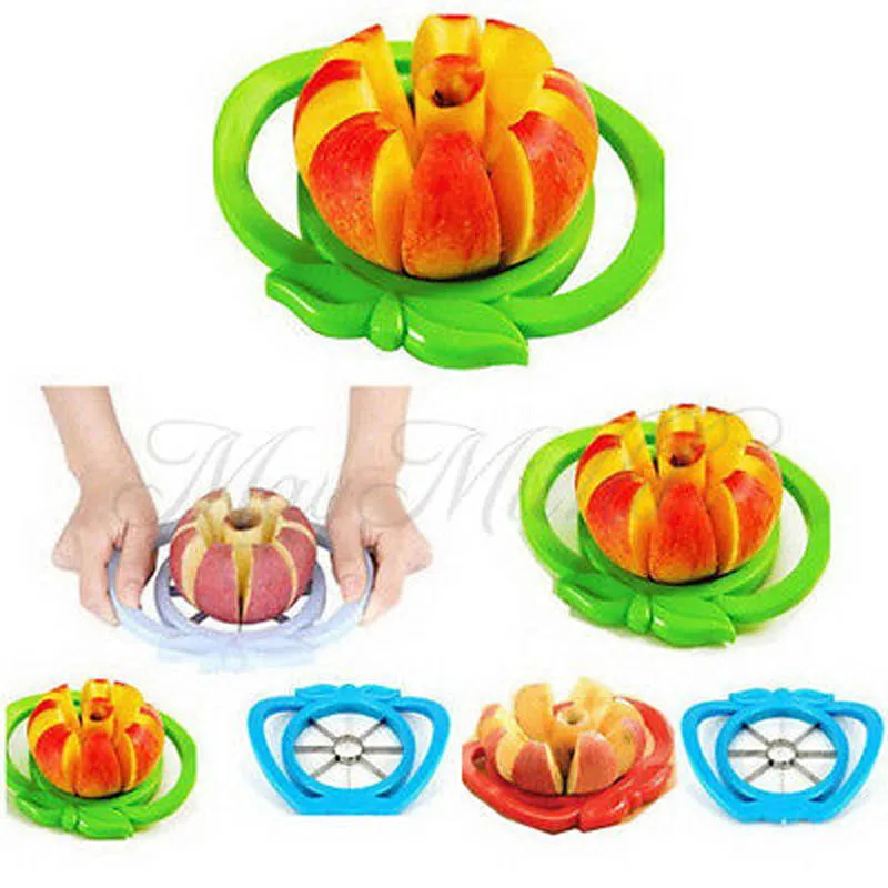 

Kitchen Apple Slicer Corer Cutter Pear Fruit Divider Tool Comfort Handle for Kitchen Apple Peeler Creative Stuff random color