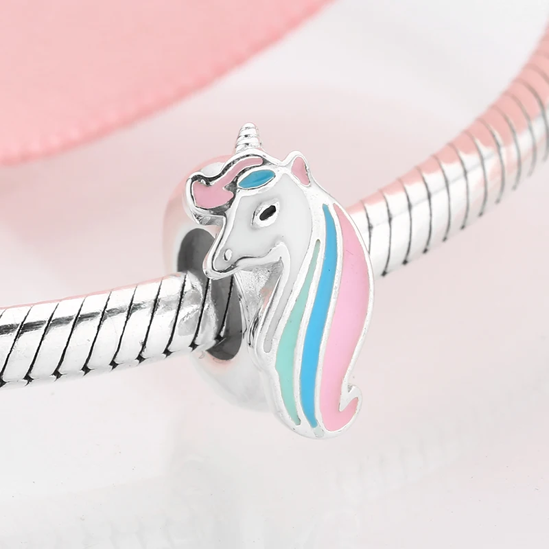 Lucky Unicorn Colorful Beads Fit Bracelet -Unicorn Fashion HTB1v8HMasfrK1Rjy1Xdq6yemFXab