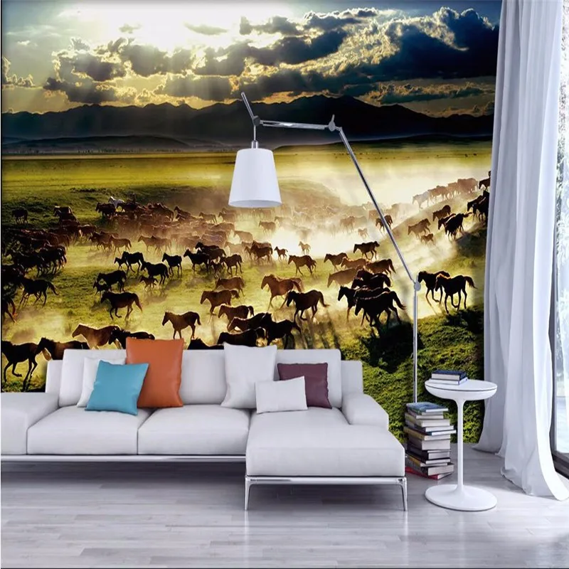 3D-wall-wallpaper-living-room-Prairie-Restaurant-Cafe-Bar-KTV-running-horses-wall-covering-wall-panel (1)