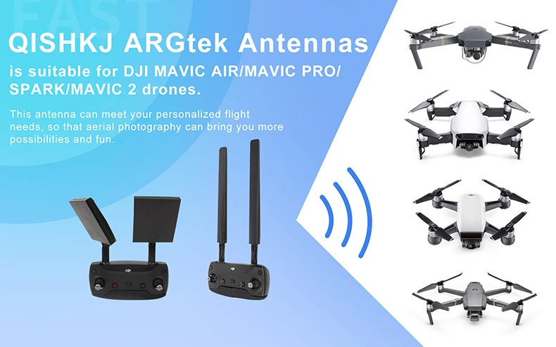 DJI Mavic 2/Air/DJI Spark Refit антенна 2,4G 5,8G диапазон Восточный Omni расширитель усилитель сигнала для DJI Mavic 2 Pro Аксессуары