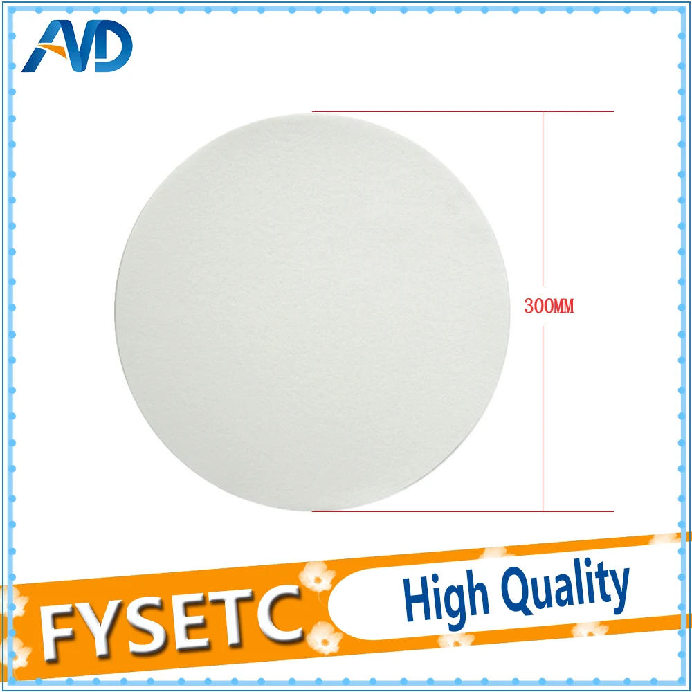

1pc 300*300*3mm Round White Heating Bed Block Preservation Insulation Cotton for 3D Printers Nozzle Insulation 3D Printer Parts