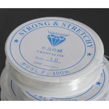 

Durable 4 Meters Spool of Crystal Clear Strong and Stretchy Elastic Beading Thread Cord Wire Jewellery Making Stringing 1mm