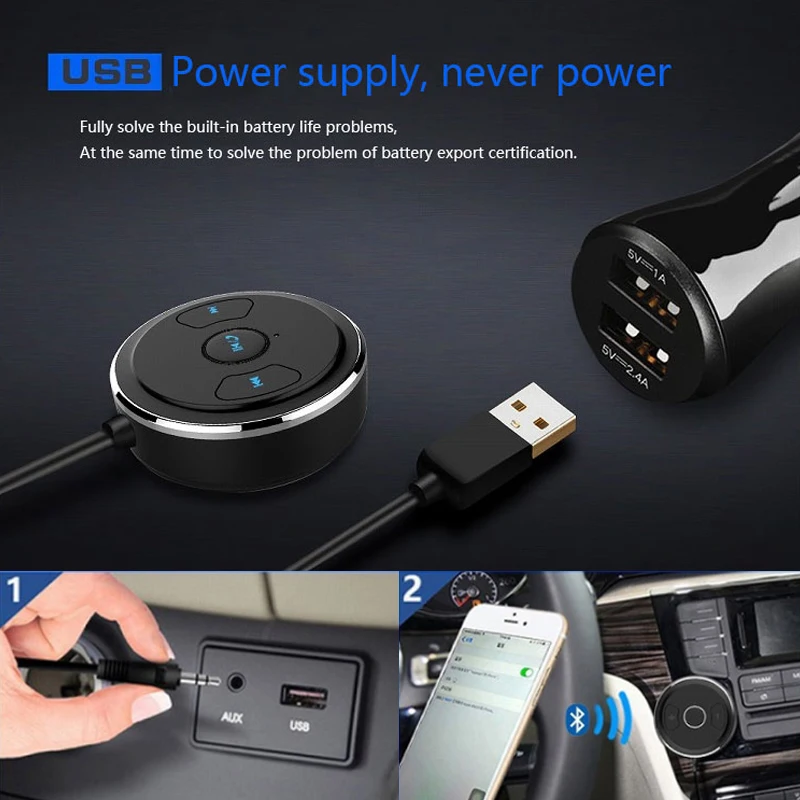 ENKLOV Bluetooth Car Kit 360 Degree Aurround Aound Mini Audio Receiver Bluetooth Transmitter Wireless Bluetooth Car Handsfree ENKLOV Bluetooth Car Kit 360 Degree Aurround Aound Mini Audio Receiver Bluetooth Transmitter Wireless Bluetooth Car Handsfree