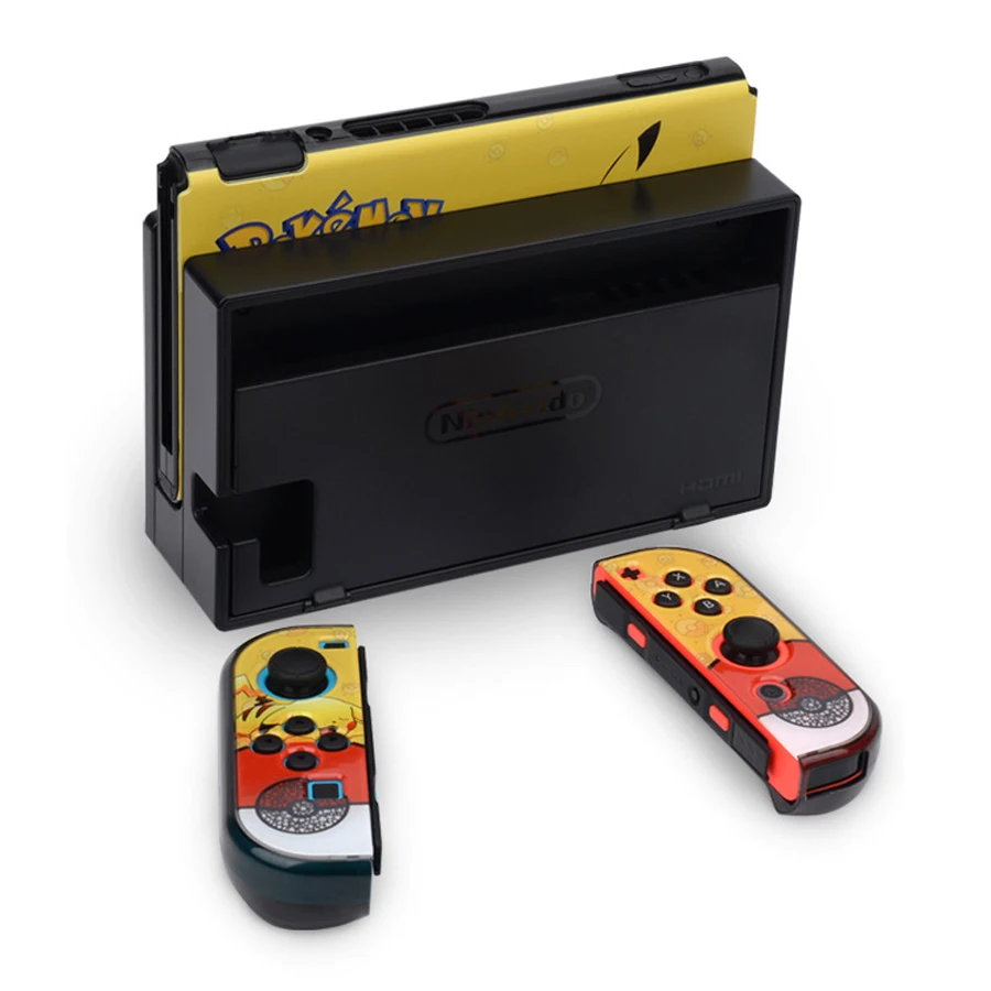 Nintendo switch шаблон Защитный чехол красочный жесткий корпус+ 4 Аналоговые крышки для nintendo Switch консоли Joy-con аксессуары