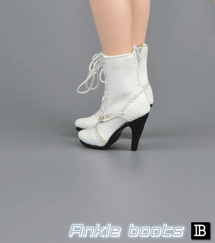 1//6 Scale Action Figure High Heel Shoes Ankle Boots for 12/'/' Female Figure B