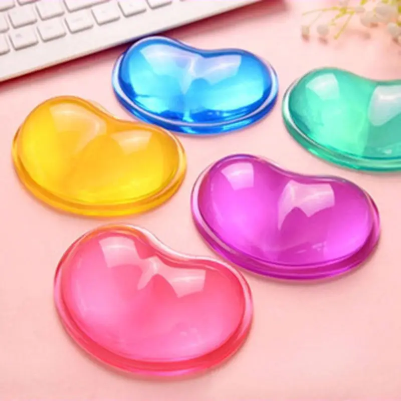 

Aipinchun 1Pcs Candy Color Transparent Silica Gel Silicone Pad Cushion Wrist Rest Support For Mouse PC Computer Mousepad