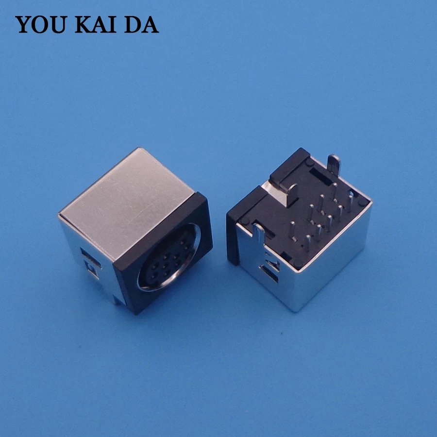 

2pcs/lot MD Housing Female DIN 9 Mini Pin S-video Adapter Socket Mini DIN Port Connector