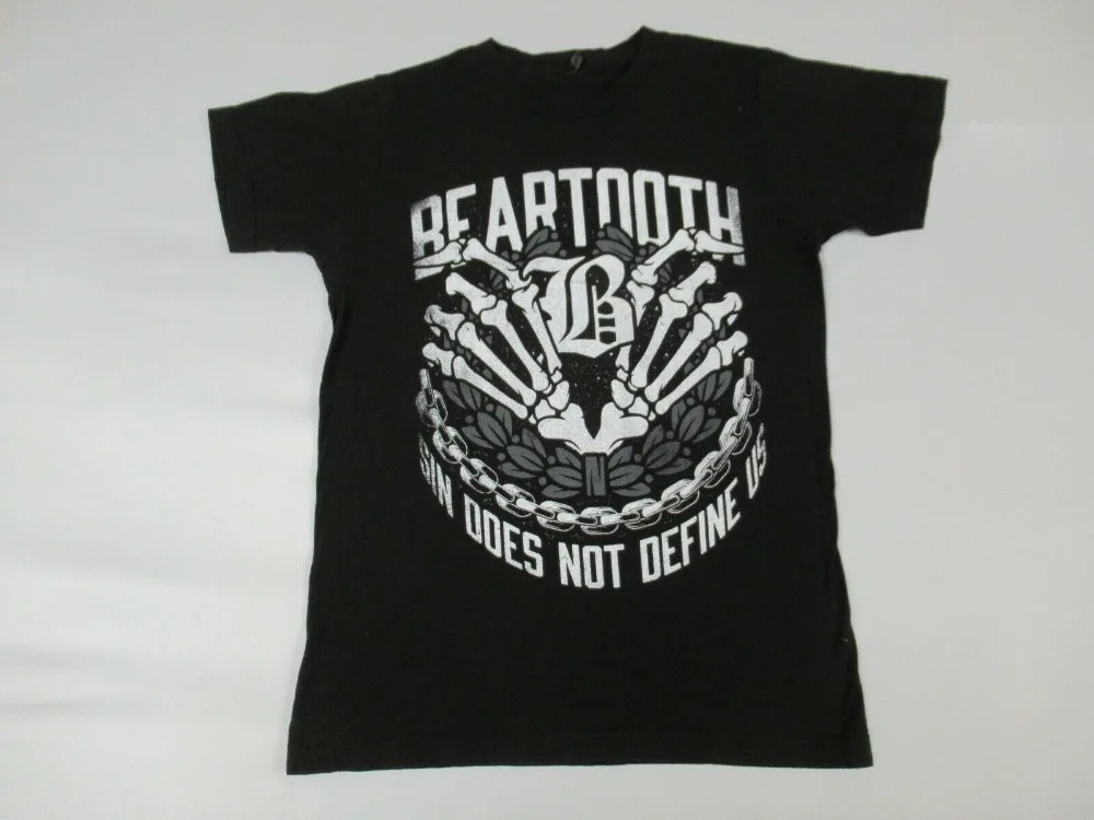 Bear Tooth-Metal Band-Sin не определяет нас-маленькие-черные T-Shirt-2019 модные брендовые