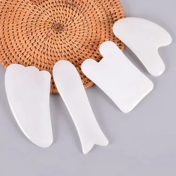 

Jade Massage Gua Sha Tool 100% Natural Stone China Traditional Facial SPA Acupuncture Scraping Healing For Body Eye Health Care