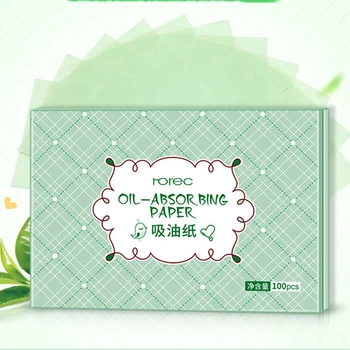 

100Pcs Green Tea Facial Oil Blotting Sheets Oil Absorbing Papers Facial Cleanser Oil Control Absorb Blotting Film Face Paper