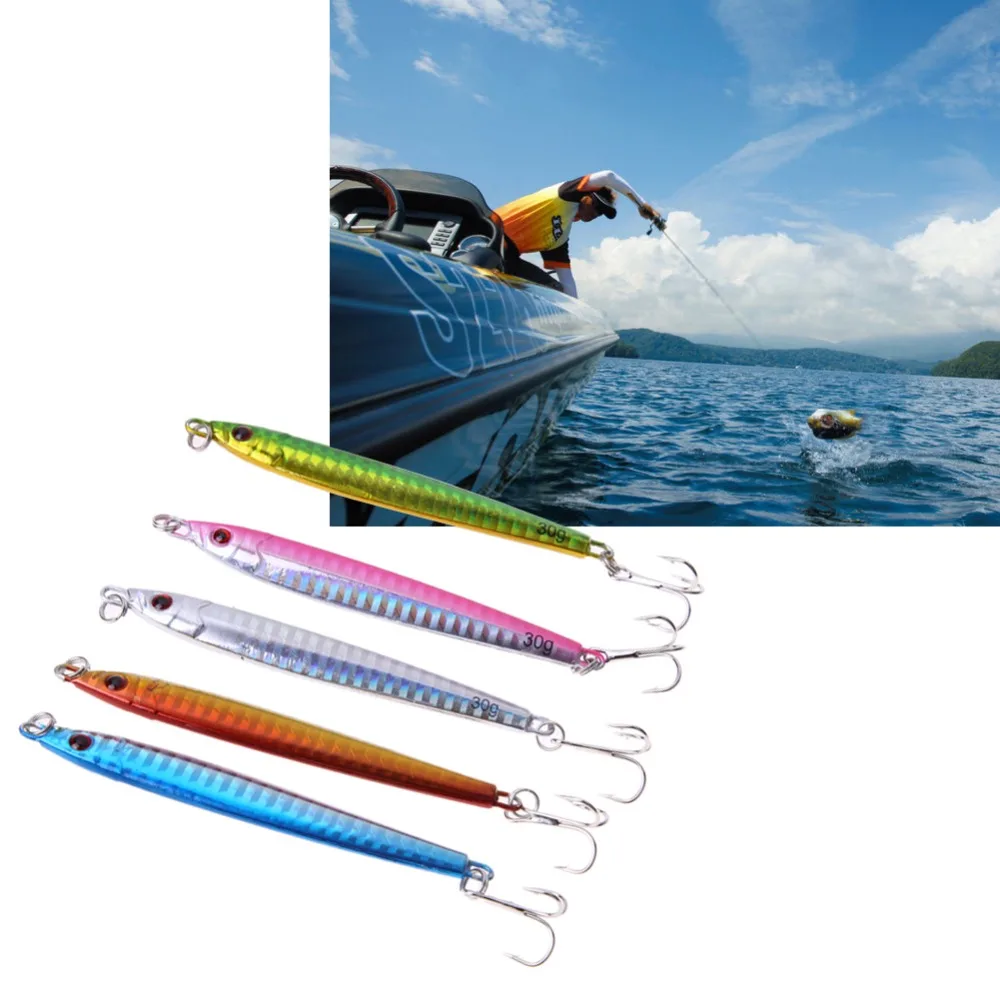 Buy 5pcs/lot 9cm 30g Metal Lead Casting Lure Lead