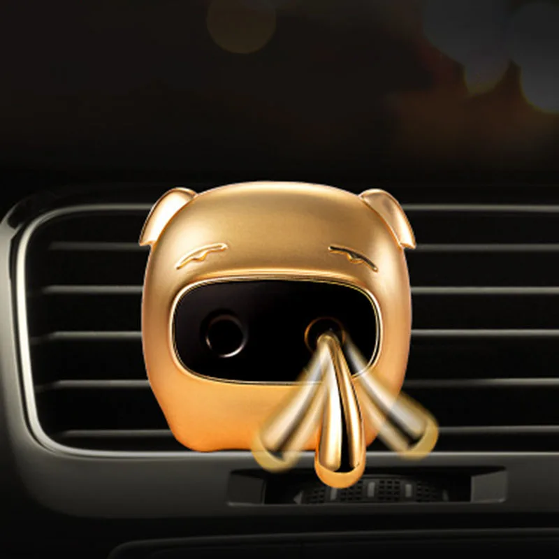 

Car Vents Perfume Clip Air Freshener Shaking Pig Nose Auto Interior Fragrance Flavor Cute Cartoon Dolls Car Ornament Accessories