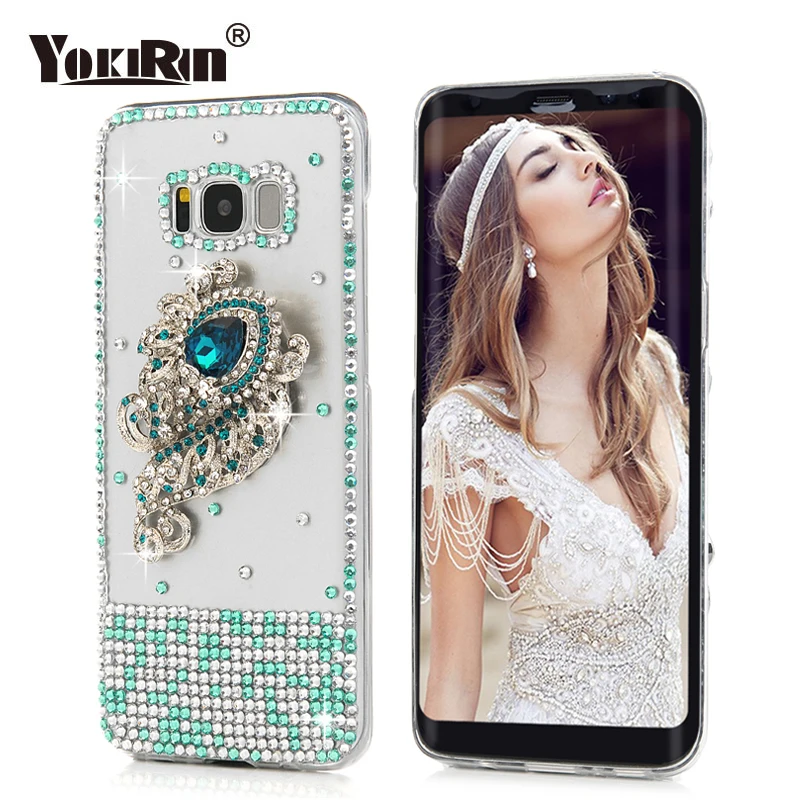 YOKIRIN 3D Bling С кристалалми и стразами Обложка горный хрусталь чехол для Samsung Galaxy S5 6 S7