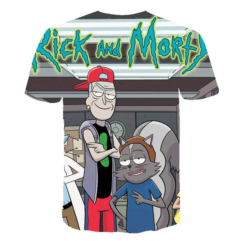 Hip Hop Fashion Brand Clothing Rick and Morty 3D T Shirt Casual Short Sleeve Men's T-Shirts Anime Cool rick y morty Graphic Tees