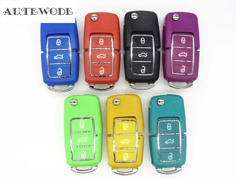 

AUTEWODE Remote flip key shell case fits For VW FOB no blade NO remote no chip auto accessories 1pc