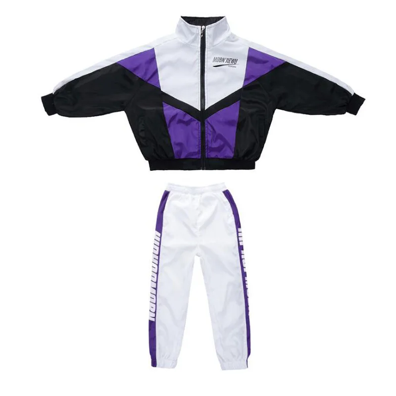 Kids Hip Hop Performance Clothing Clothes Boy Jazz Dance Costumes Girls Crop Sweatshirt Pants Ballroom Dancing Stagewear Outfits