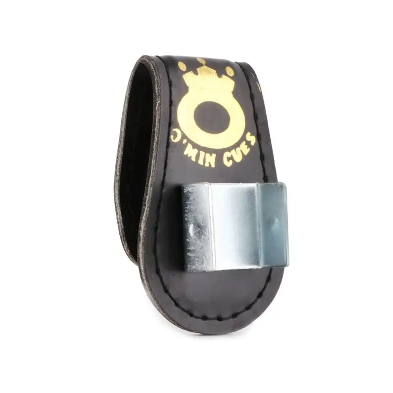 

OOTDTY Pool Billiards Snooker Accessories Leather Magnetic Belt Clip Chalk Holder Accessory Chalk Clip