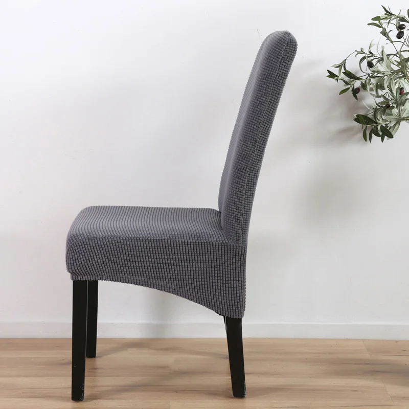 Спандекс чехлы для стульев XL обеденный большой размер черный короткий Чехол для стула домашний чехол для кресла funda silla супер кофе эластичный чехол для сиденья