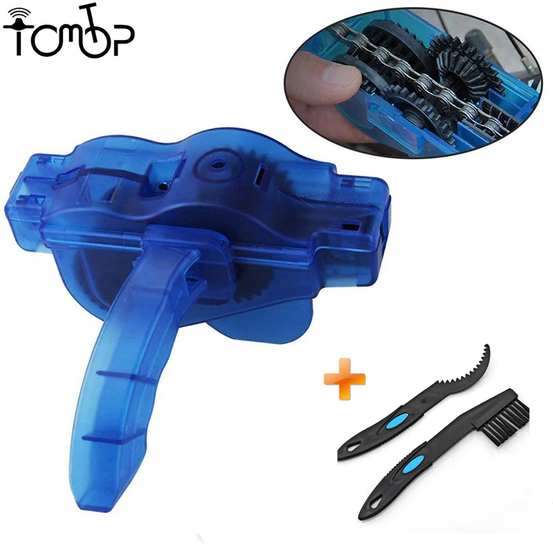 Bike Bicycle Chain Wash Device Cycling Scrubber Cleaner Cleaning Tool