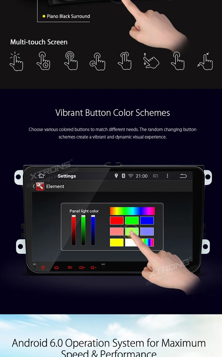 Excellent 9" Android 6.0 Car Radio for Volkswagen EOS 2006-2015 & Golf Plus 2003-2013 & Bora 2005-2015 with 4G/3G/WIFI Internet Support 6