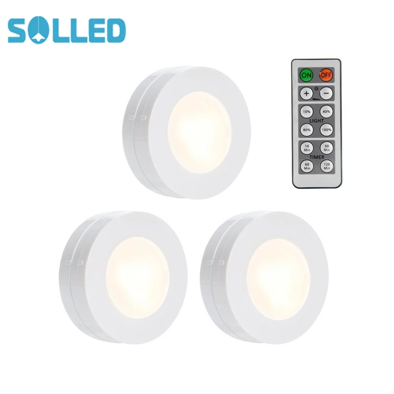 Aliexpress.com : Buy 3 Packed LED Puck Lights Remote ...