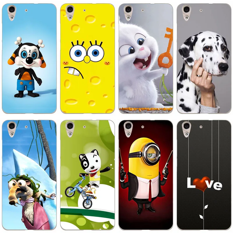 

Silicone Soft Capa For Huawei Y6 II 5.5 inch Case Cover TPU Back Shell For Huawei Y6II Y6 2 Flower Cool Dog Cat Printed