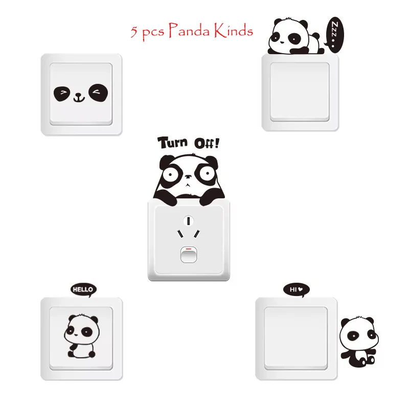 

Animals Wall Stickers For Kids Room Cute Creative Cat Luminous Noctilucent Glow Switch Sticker Home Decor Removable Mural