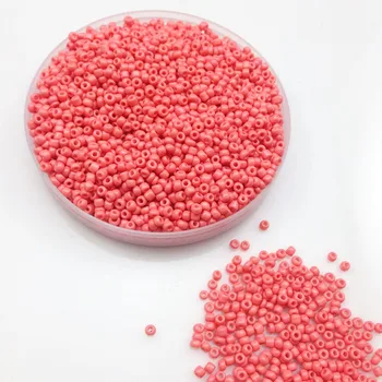 

16g 1000X 2mm 12/0 Watermelon Red Neon Color Opaque Loose Spacer Beads Cezch Glass Seed Beads Handmade Jewelry DIY Garment Bead