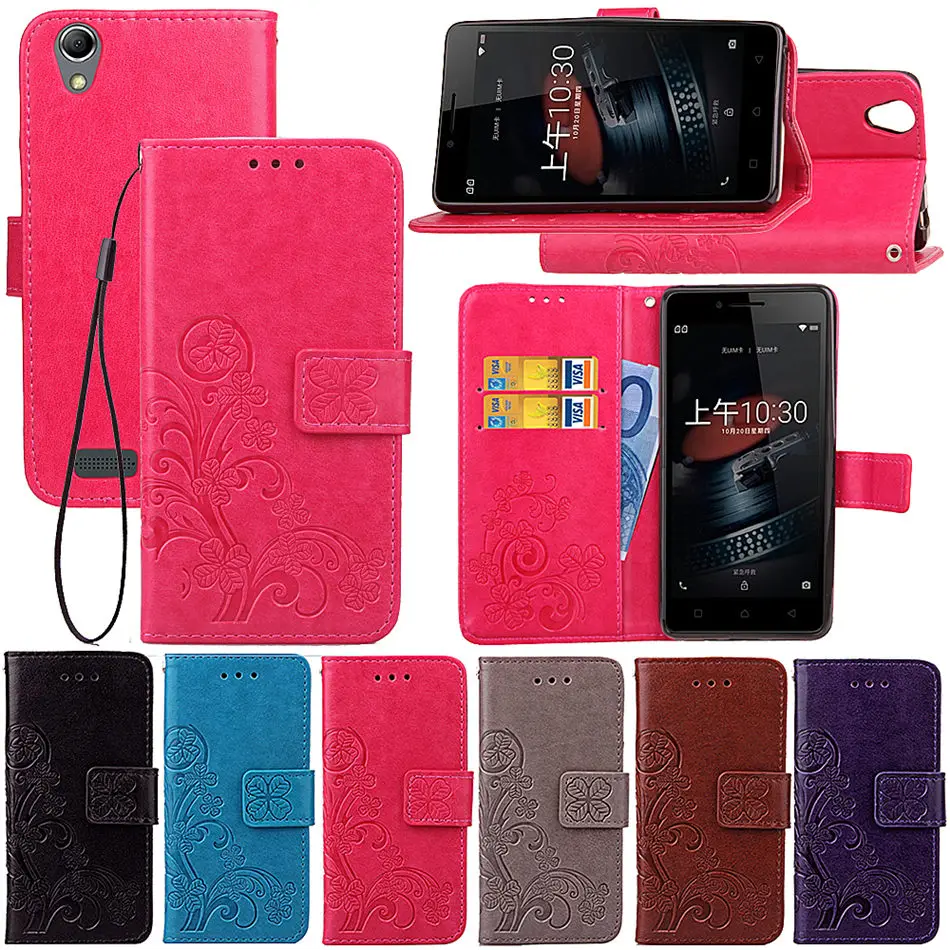 

DEEVOLPO Leather Case For Lenovo K6 Note A1010 K10 P2 S1-Lite A7000 K3Note K6Note A 1010 Lucky Clovers Wallet Cover Case DP61