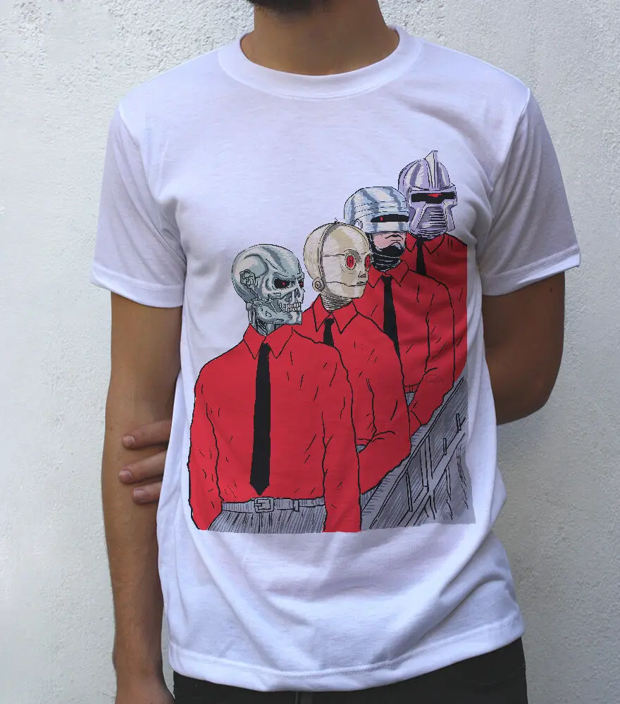 Мужская футболка с машинным принтом вдохновленный Kraftwerk | одежда