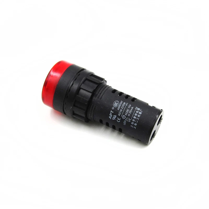 Красный светодиодный звуковой сигнал 12 в перем. Тока 22 мм AD16 22SM|indicator led|indicator